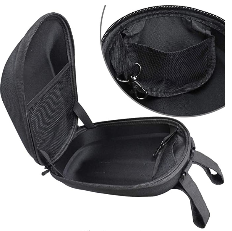 Suuri sähköskootterin ohjaustankolaukku musta 3L - Image 2