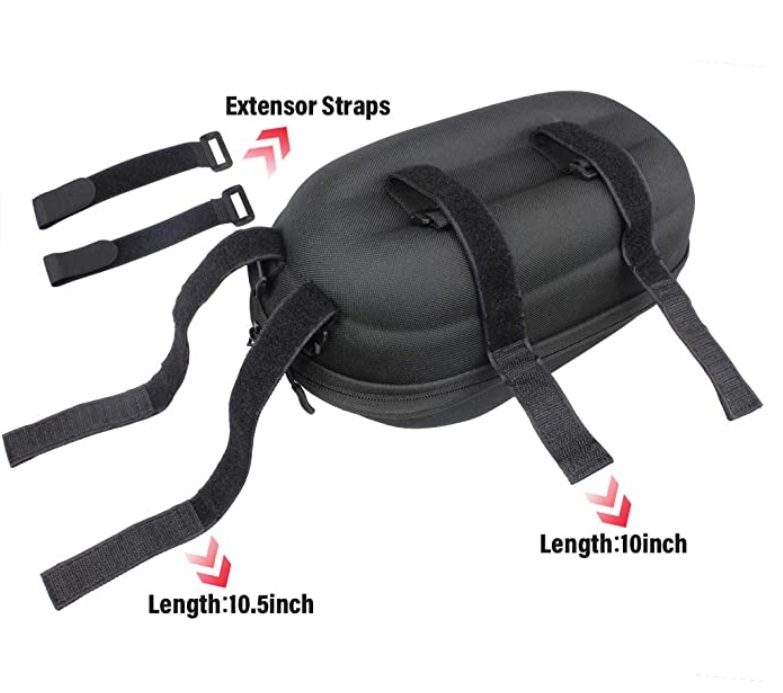 Suuri sähköskootterin ohjaustankolaukku musta 3L - Image 3