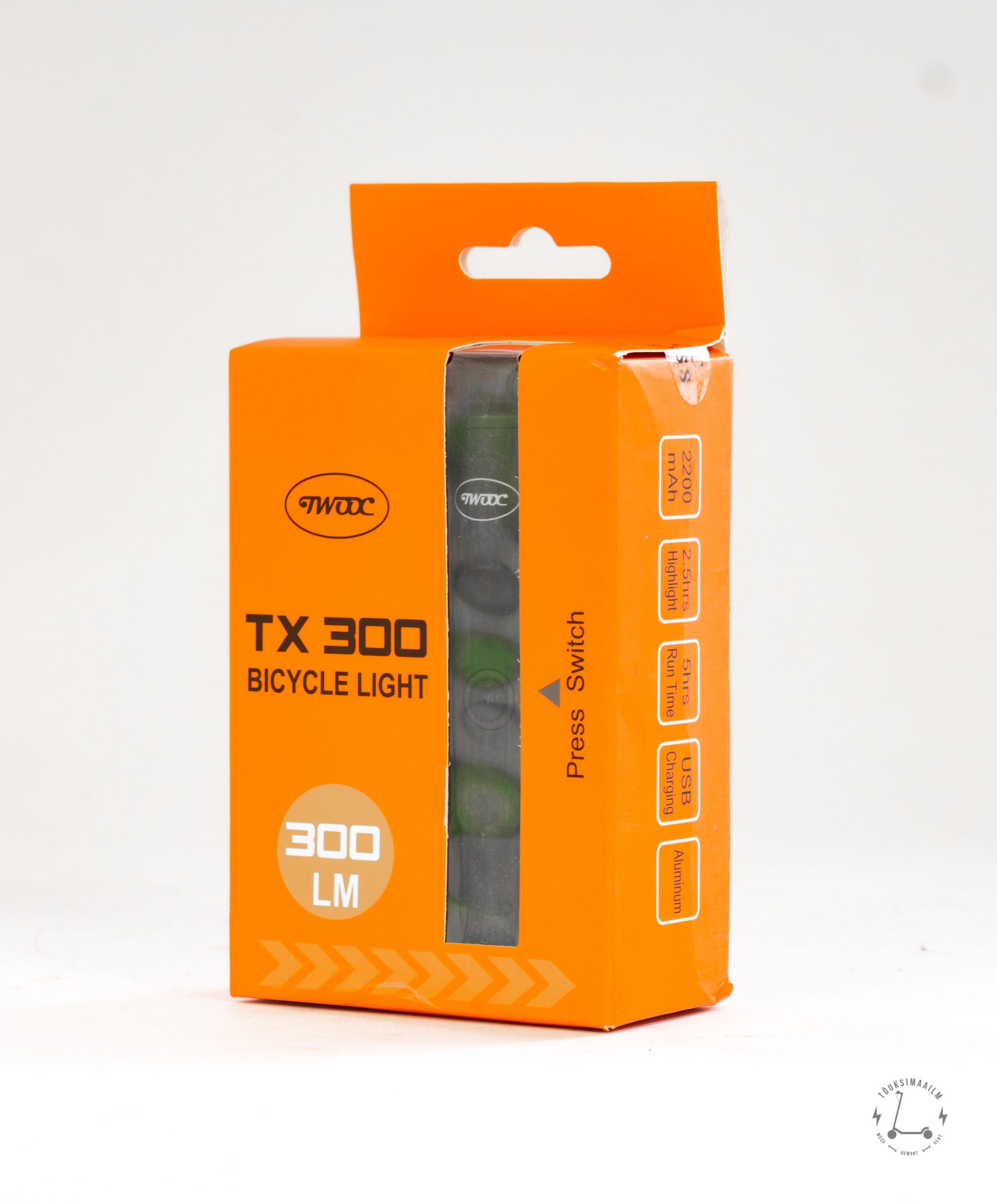 Sähköskootterin ajovalo TX 300 alumiini - Image 4