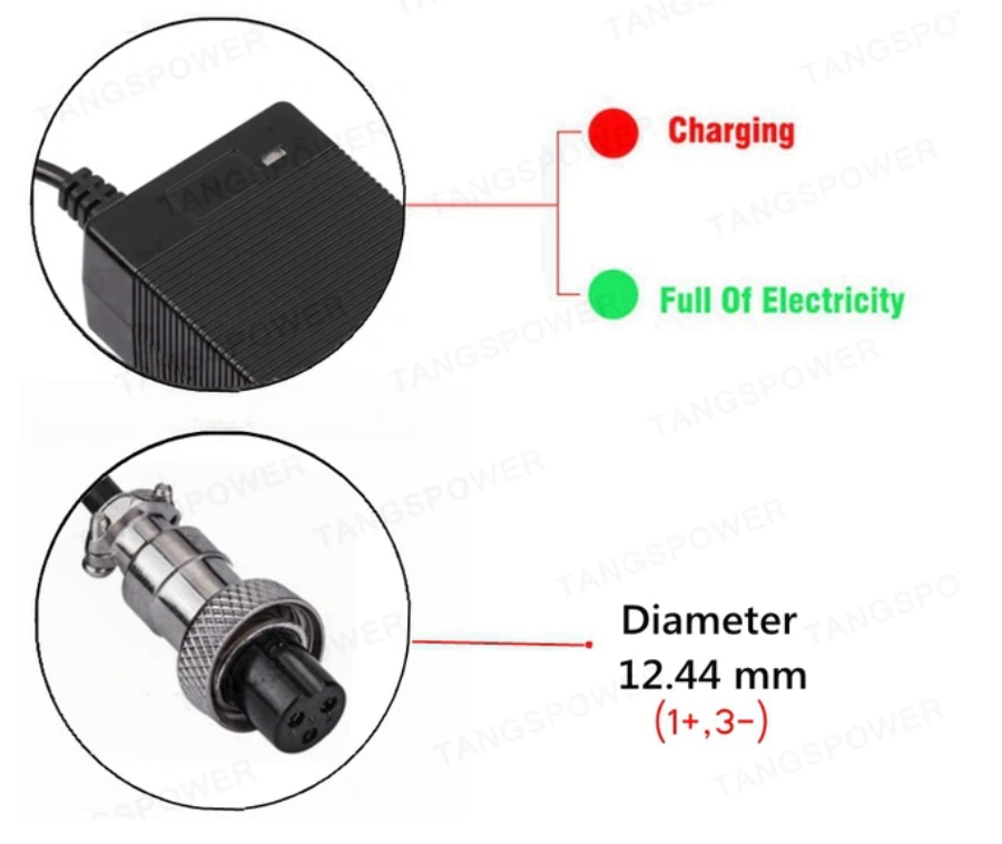 Sähköpotkulauta laturi 42V 2A GX16 Gpad Retro - Image 2