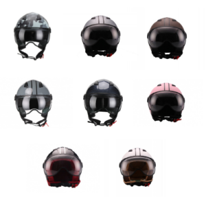 Lahtine kiiver visiiriga VITO JET MODA x